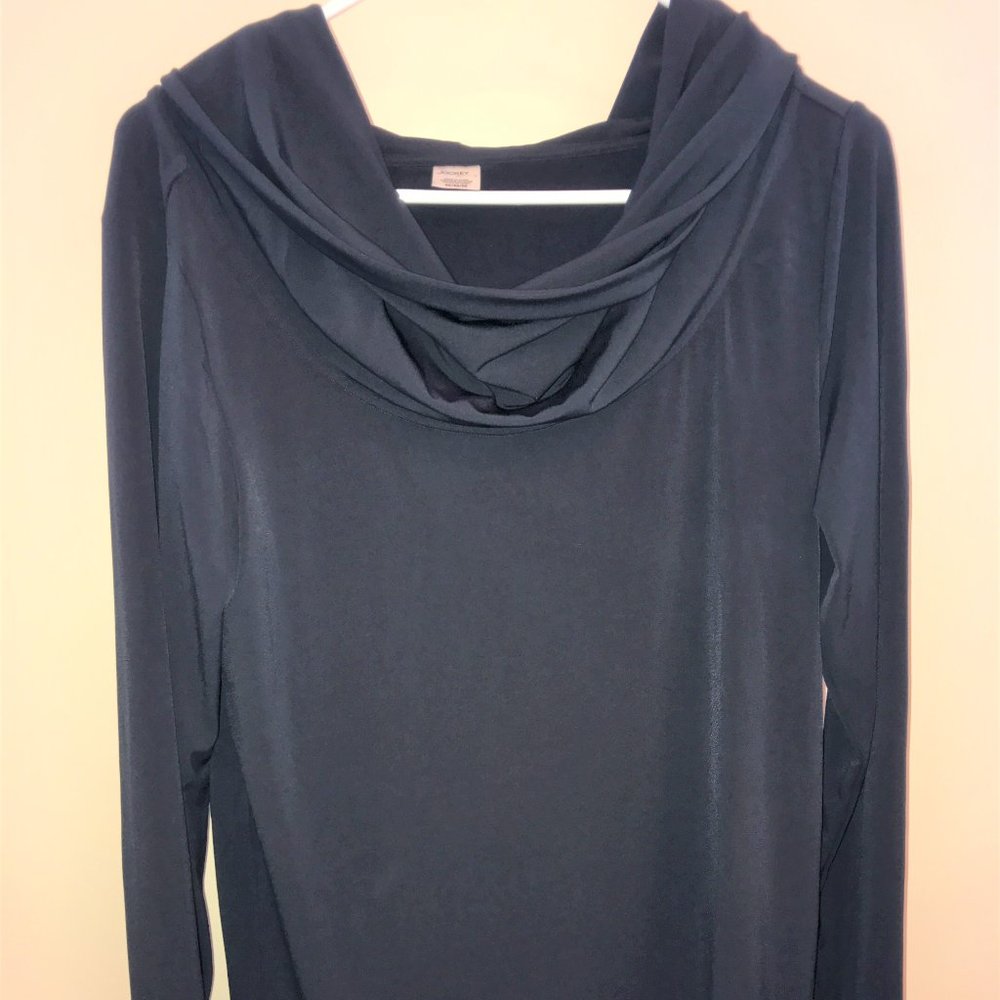 Jockey Person to Person cowl neck top, medium
